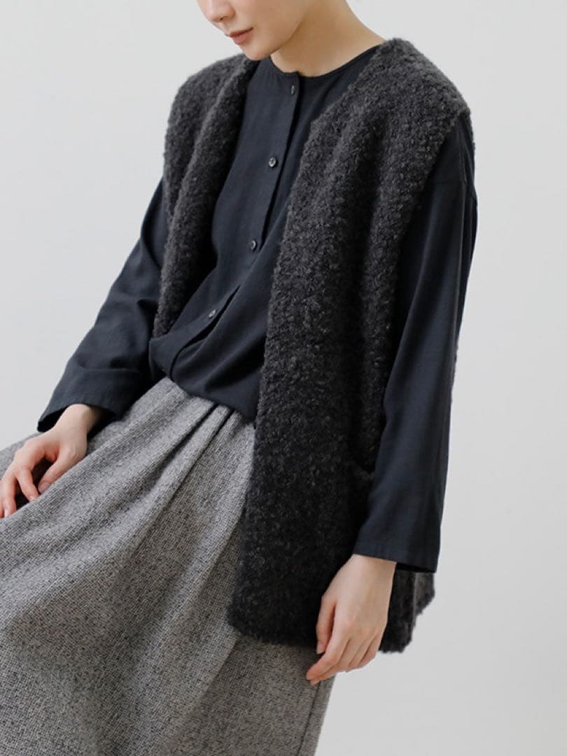 トップス evameva alpaca wool vest 2025AW