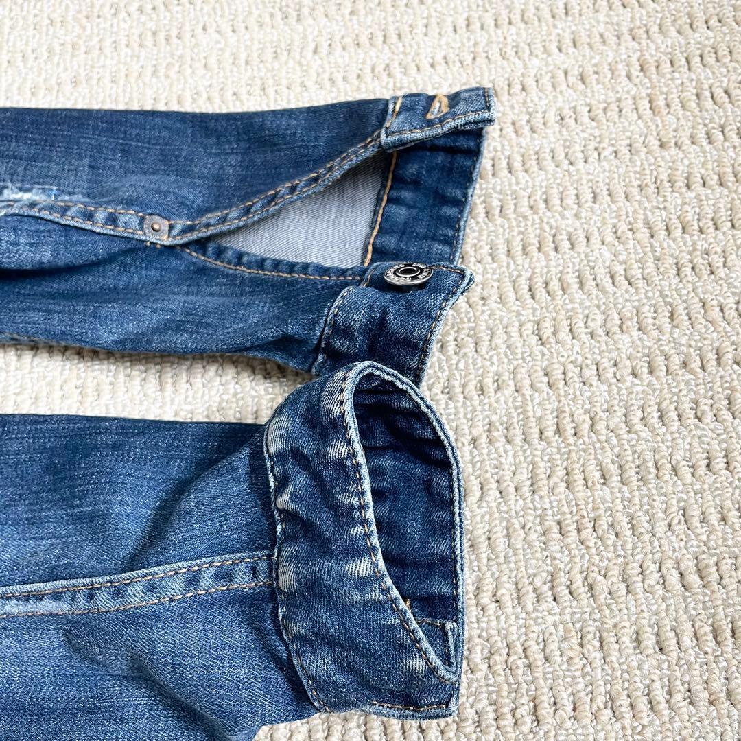 ペイント加工 ディースクエアード ジージャン デニムジャケット ダメージ リペア