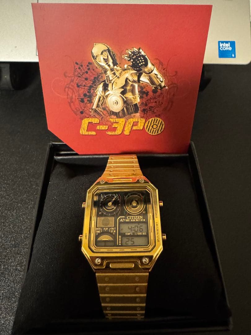 CITIZEN C-3PO スターウォーズ ゴールドデジタル腕時計