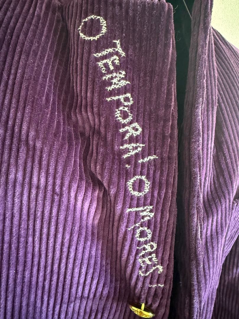 Rowing Blazers USA製 太畝コーデュロイ テーラード紫 金ボタン