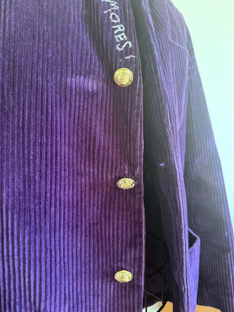 Rowing Blazers USA製 太畝コーデュロイ テーラード紫 金ボタン