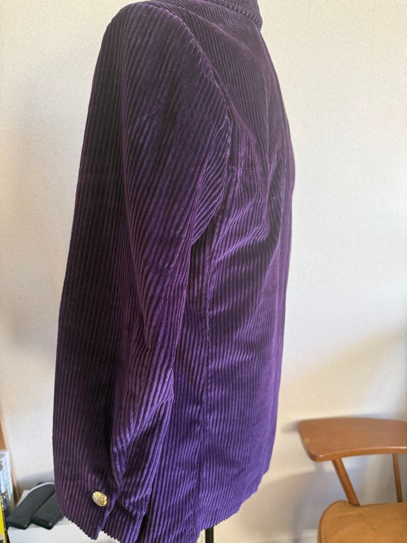 Rowing Blazers USA製 太畝コーデュロイ テーラード紫 金ボタン