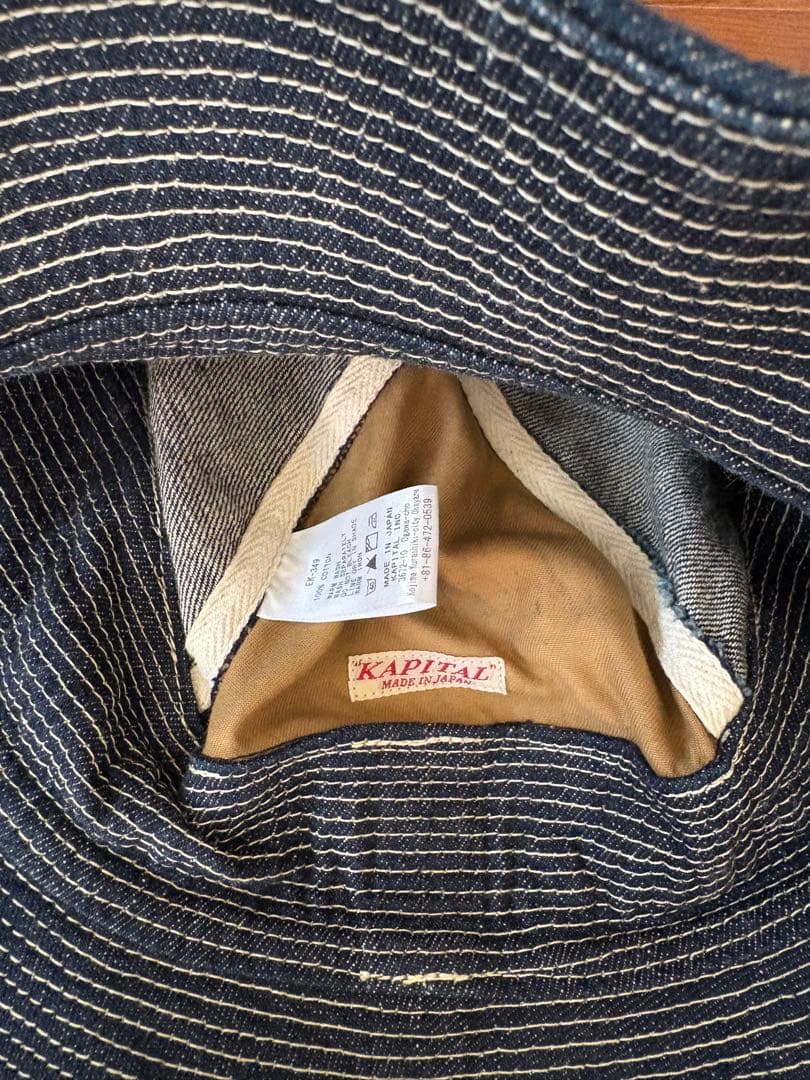 KAPITAL デニムストライプハット