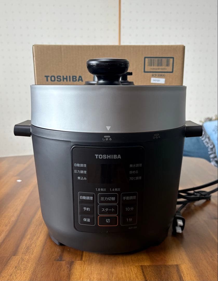 TOSHIBA 電気圧力鍋 RCP-30R 1.8L