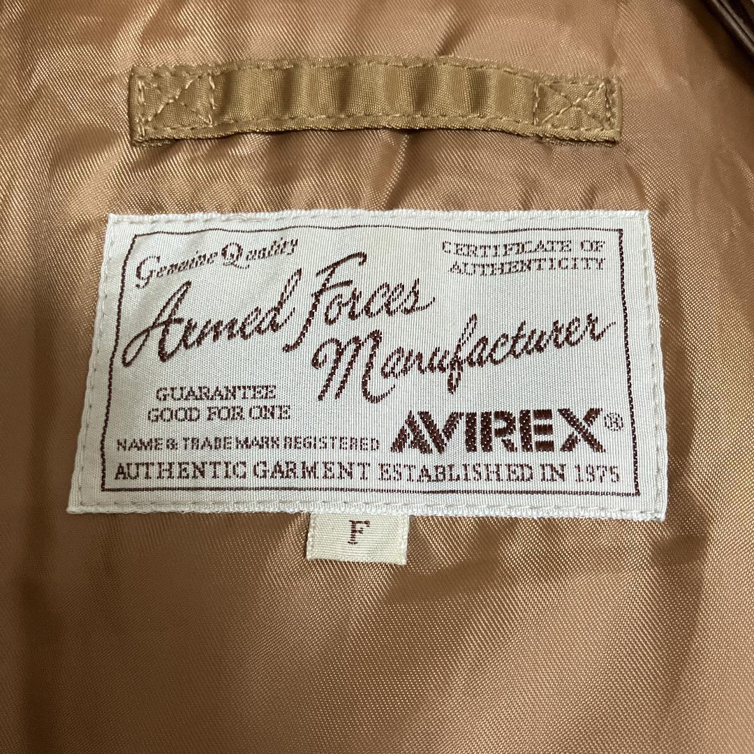 AVIREXレディースN-2Bフライトジャケット美品Fアビレックスモッズパーカー