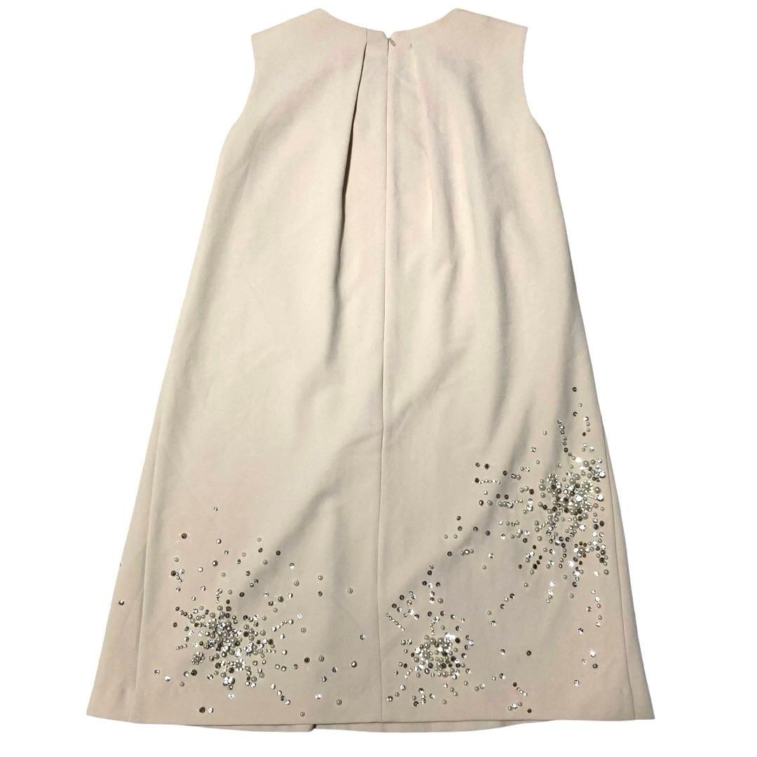 グレースコンチネンタル 定価5.7万 ビジューAラインワンピース オケージョン