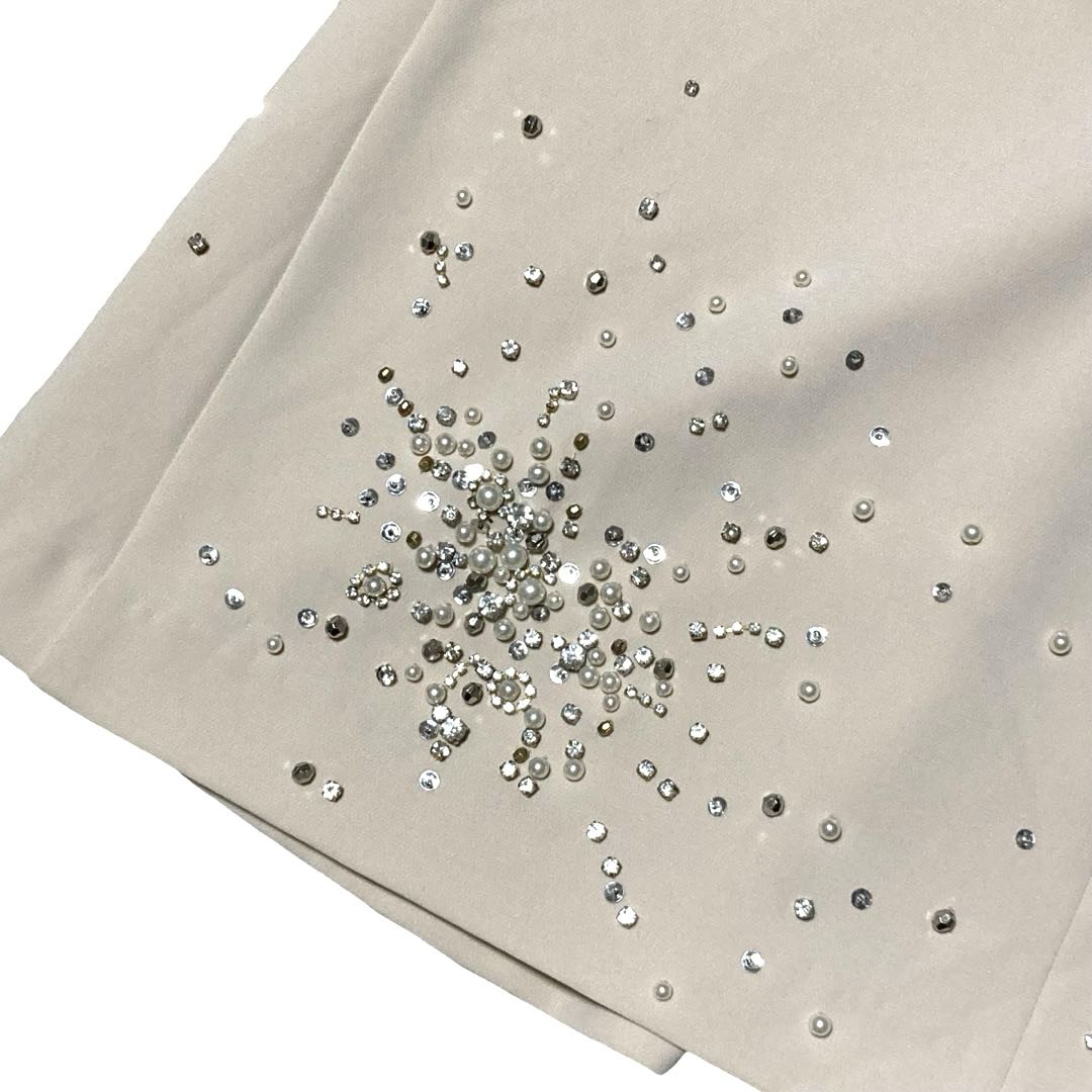 グレースコンチネンタル 定価5.7万 ビジューAラインワンピース オケージョン