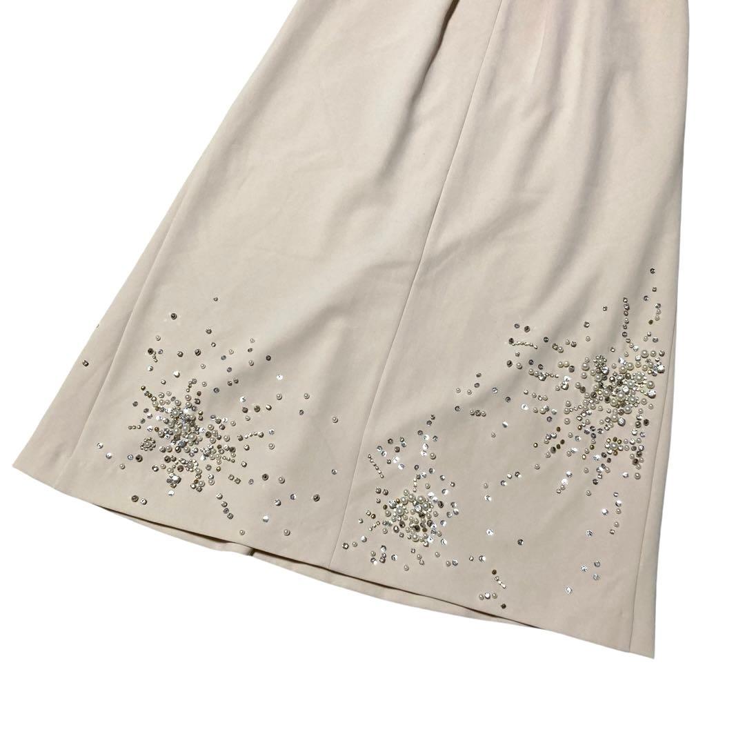 グレースコンチネンタル 定価5.7万 ビジューAラインワンピース オケージョン