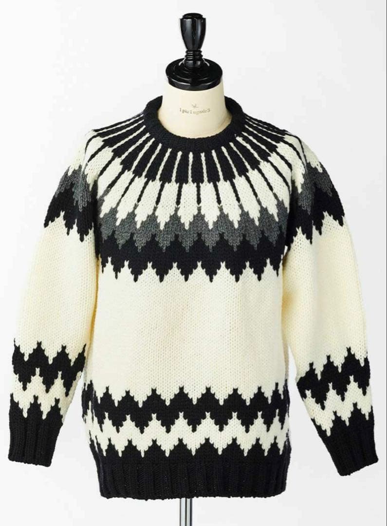 【未使用】1piu1uguale3ノルディックセーターWH期間限定価格