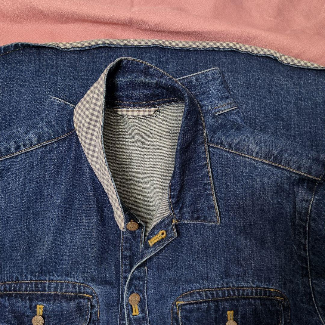 専用・Papas ダークブルー デニムジャケット