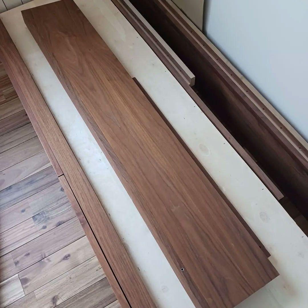 無印良品　収納ベッド　ダブル　ウォルナット　ダブルベッド