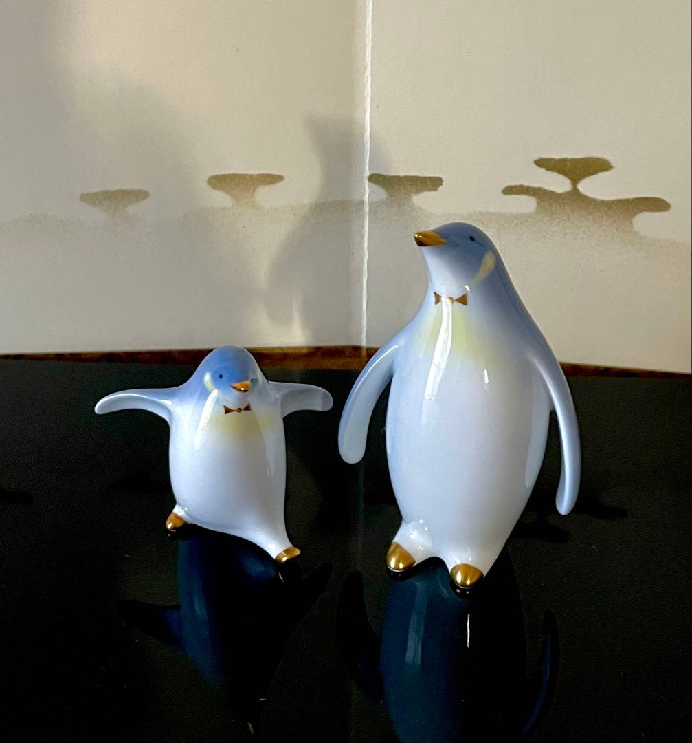 大倉陶園　ペンギン ペア　置物 希少 レア