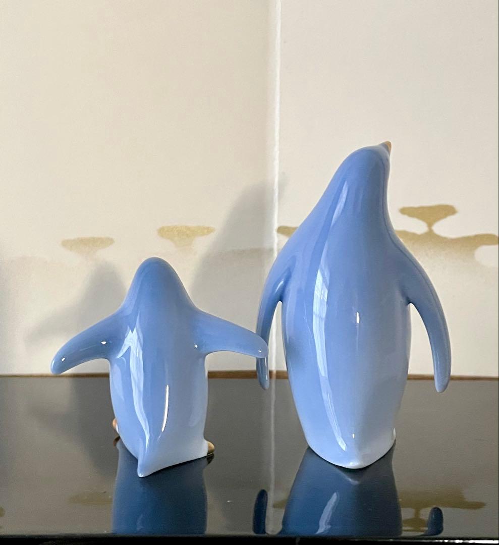 大倉陶園　ペンギン ペア　置物 希少 レア