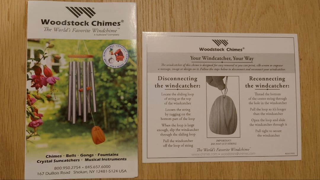 【匿名配送】ウィンドチャイム オリンポス ウッドストックパーカッション社