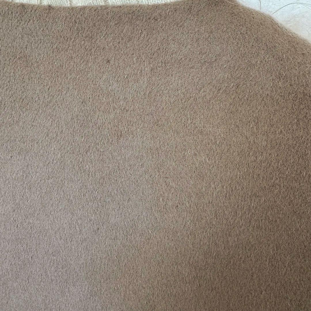 イタリア製　カシミヤファー&ウール100 ジレベスト