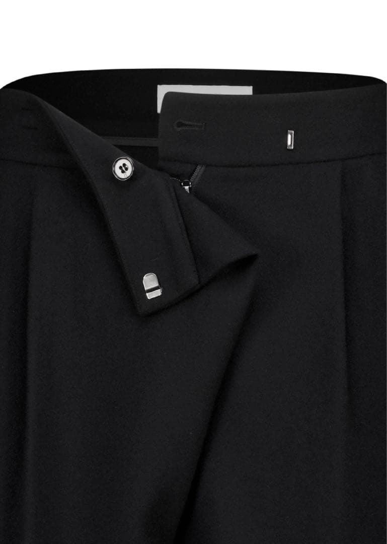 パンツ amomento Wool Wrap Pants, Black