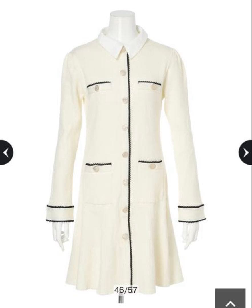 (新品未使用)アプワイザーリッシェ♡衿付2wayニットワンピース