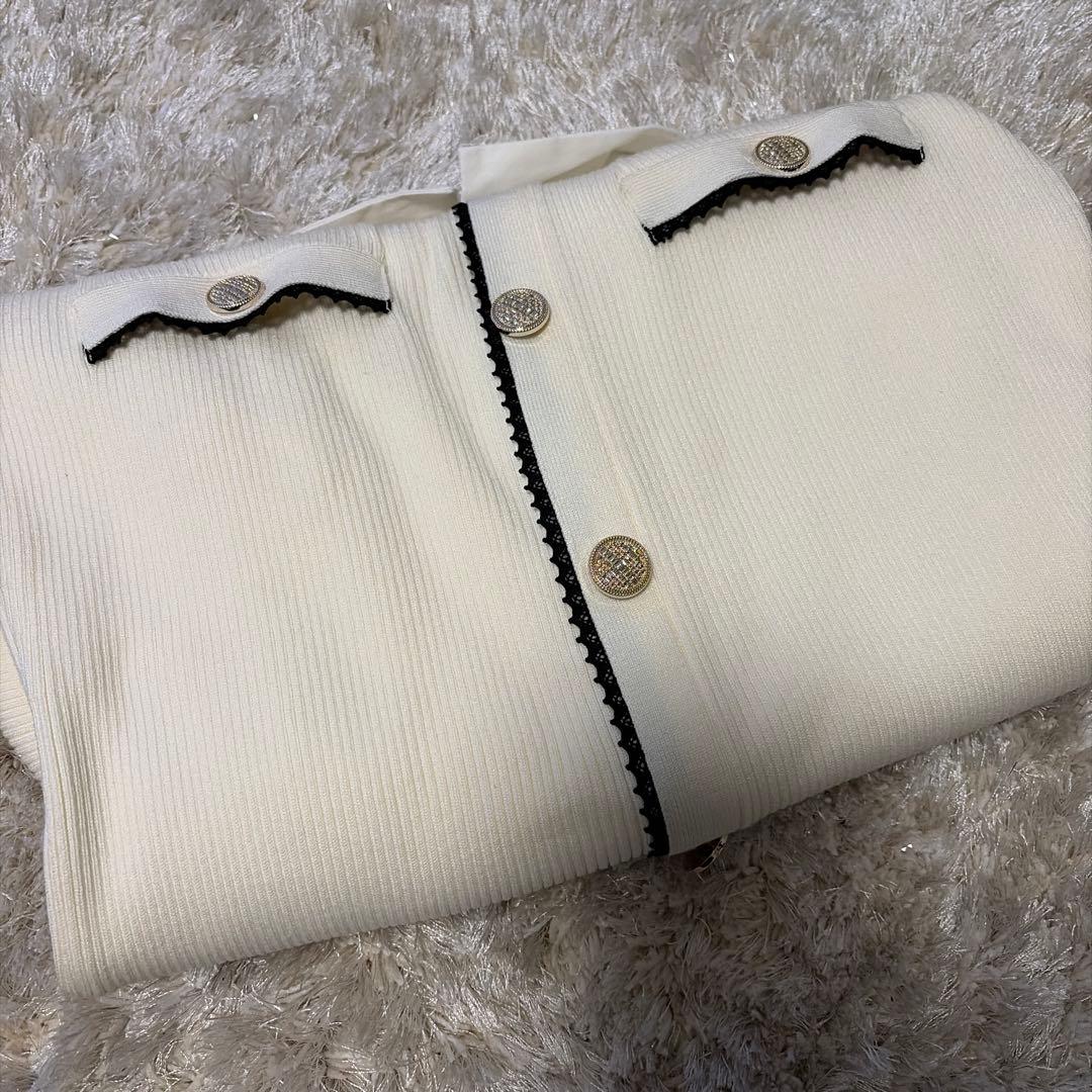 (新品未使用)アプワイザーリッシェ♡衿付2wayニットワンピース