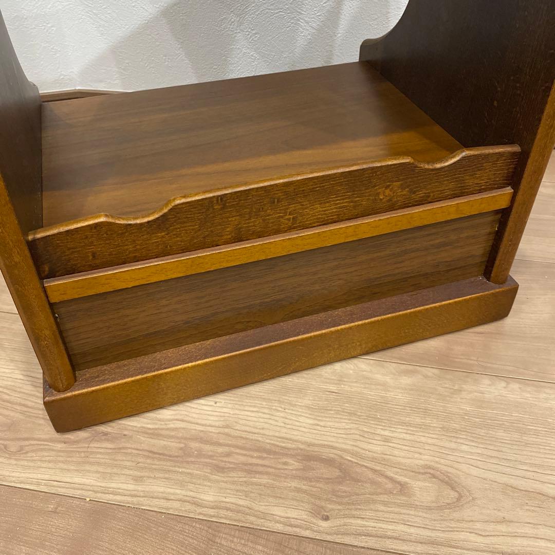 カリモク サイドテーブル ナイトテーブル 電話台　回転