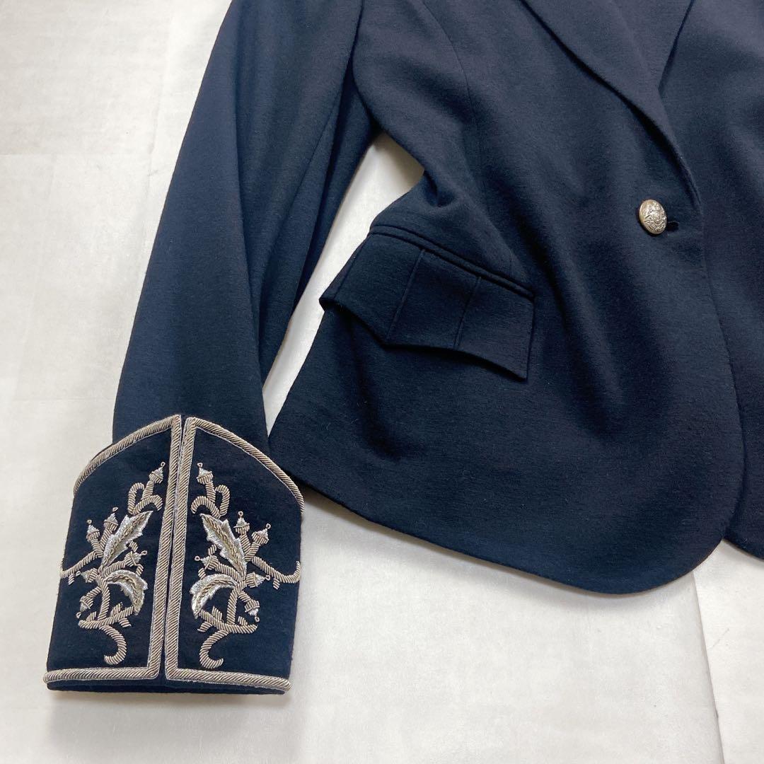 美品 貴重 レア ナポレオン ジャケット 針金カフス LL相当 シルバー