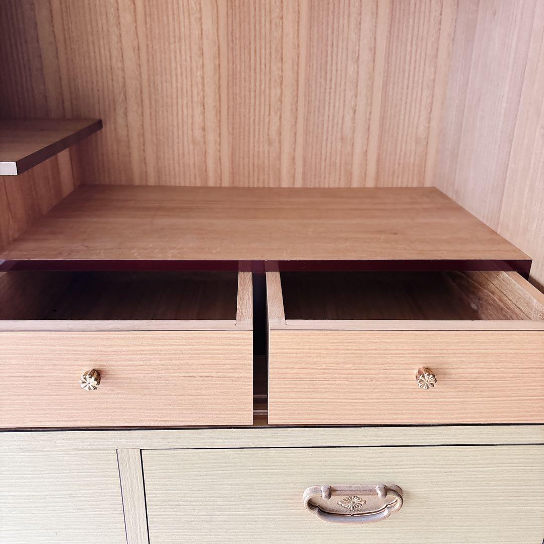 高級桐箪笥 観音開き 山水絵 伝統工芸品 桐ダンス　和ダンス 鍵付き 送料込み