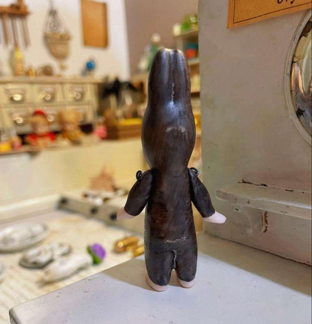 ドイツ　アンティーク　うさぎの着ぐるみ　ミニョネット　ビスクドール