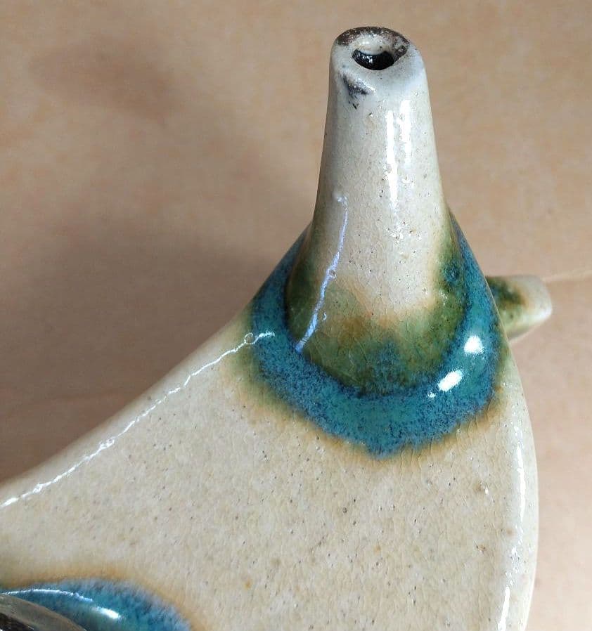 (⌒-⌒)！最高のアガリ【本物保証】金城次郎 壷屋焼 抱瓶 共箱栞人間国宝