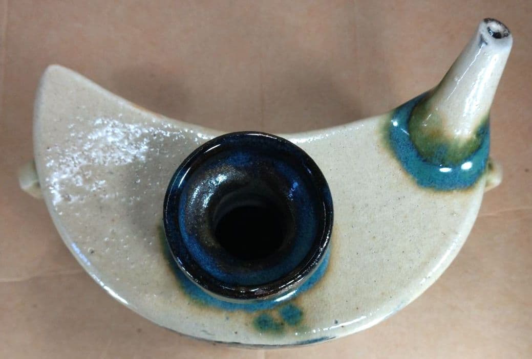 (⌒-⌒)！最高のアガリ【本物保証】金城次郎 壷屋焼 抱瓶 共箱栞人間国宝