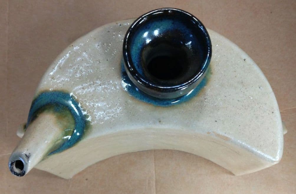 (⌒-⌒)！最高のアガリ【本物保証】金城次郎 壷屋焼 抱瓶 共箱栞人間国宝