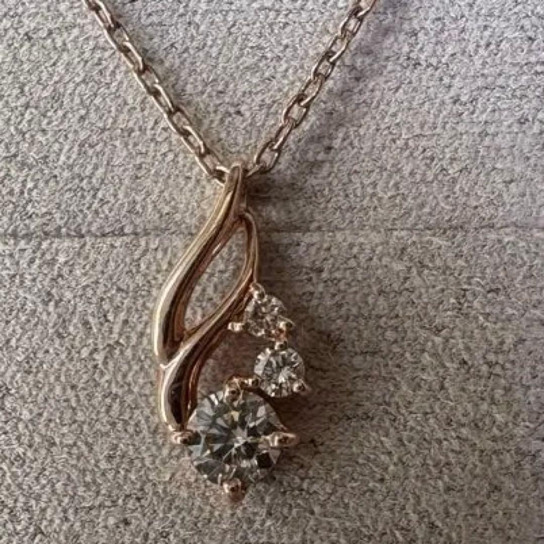 エステール k10 ダイヤモンドネックレス