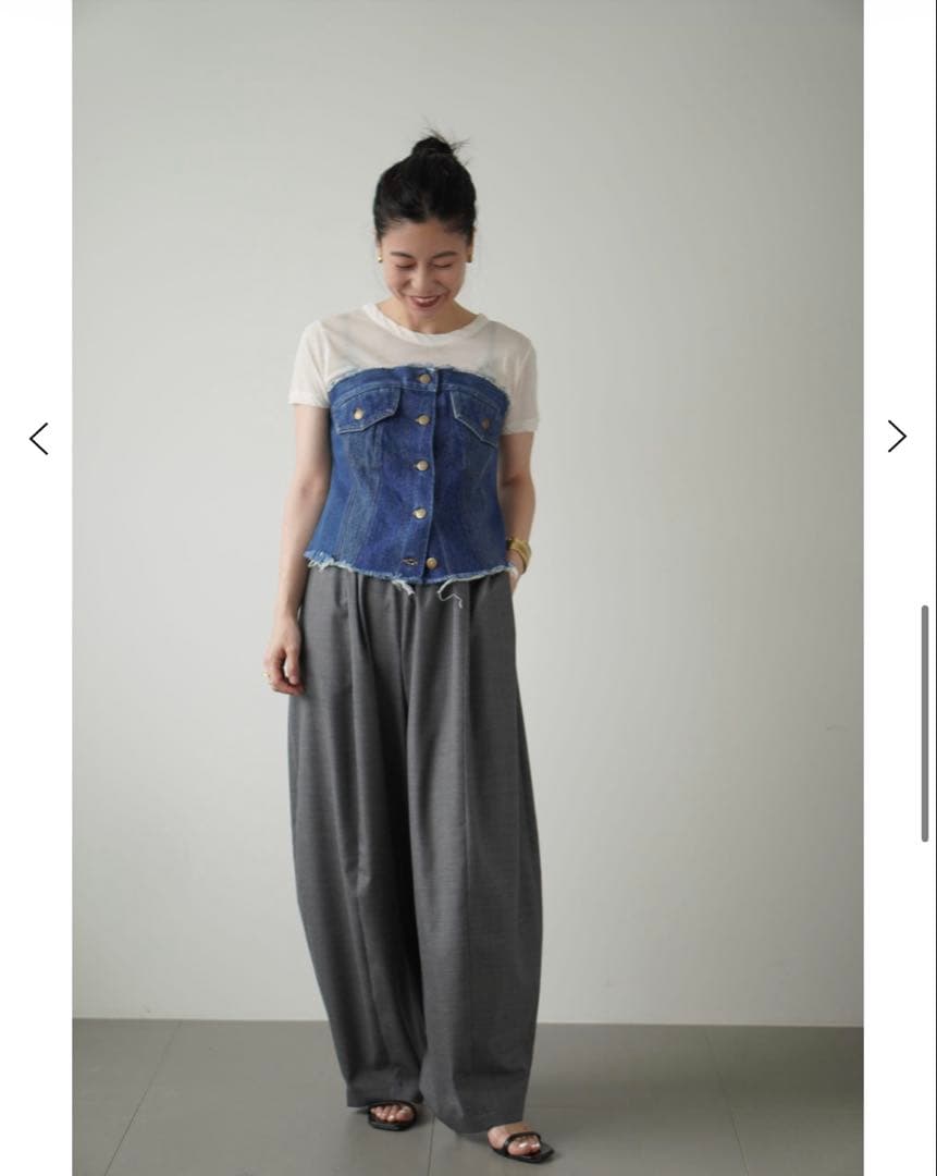 カレンソロジー×77circa デニムビスチェ