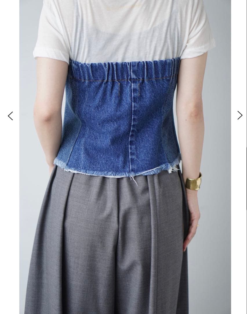 カレンソロジー×77circa デニムビスチェ