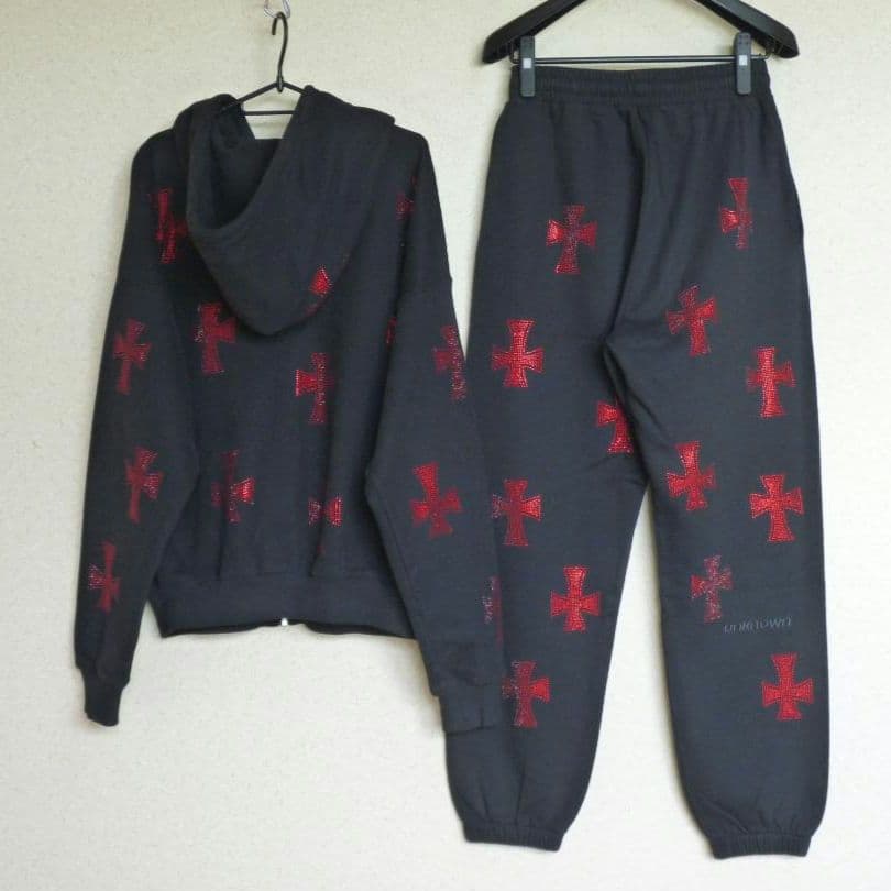 ^._.^　unknown　アンノウン　パーカー　セットアップ　黒　S