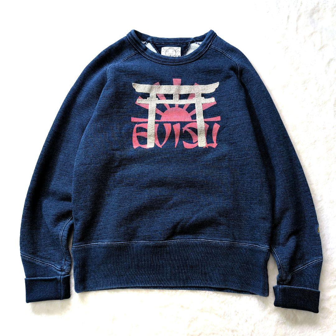 【極美品】EVISU エヴィス インディゴスウェット 鳥居 38 M