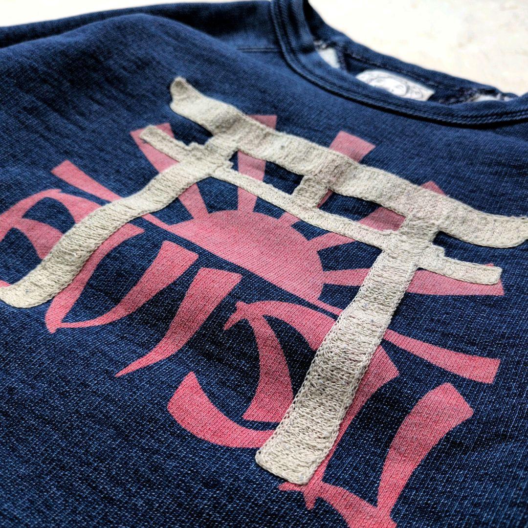 【極美品】EVISU エヴィス インディゴスウェット 鳥居 38 M