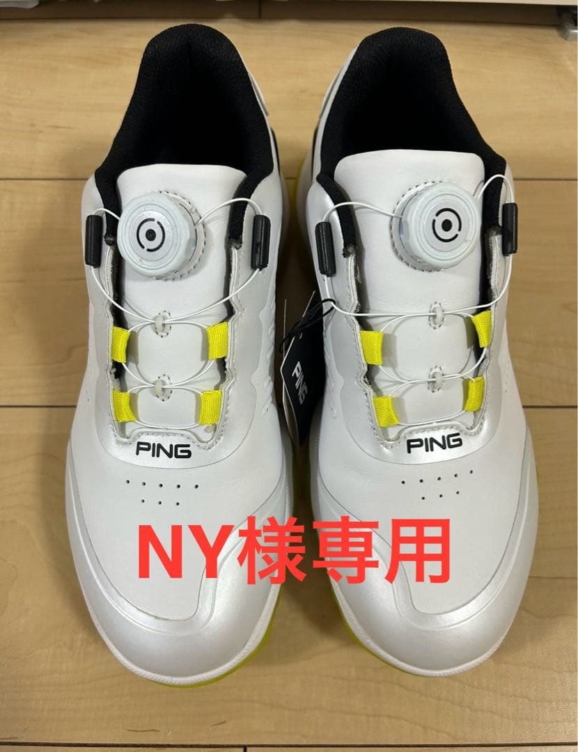 PING ゴルフシューズ BOAダイヤル ホワイト