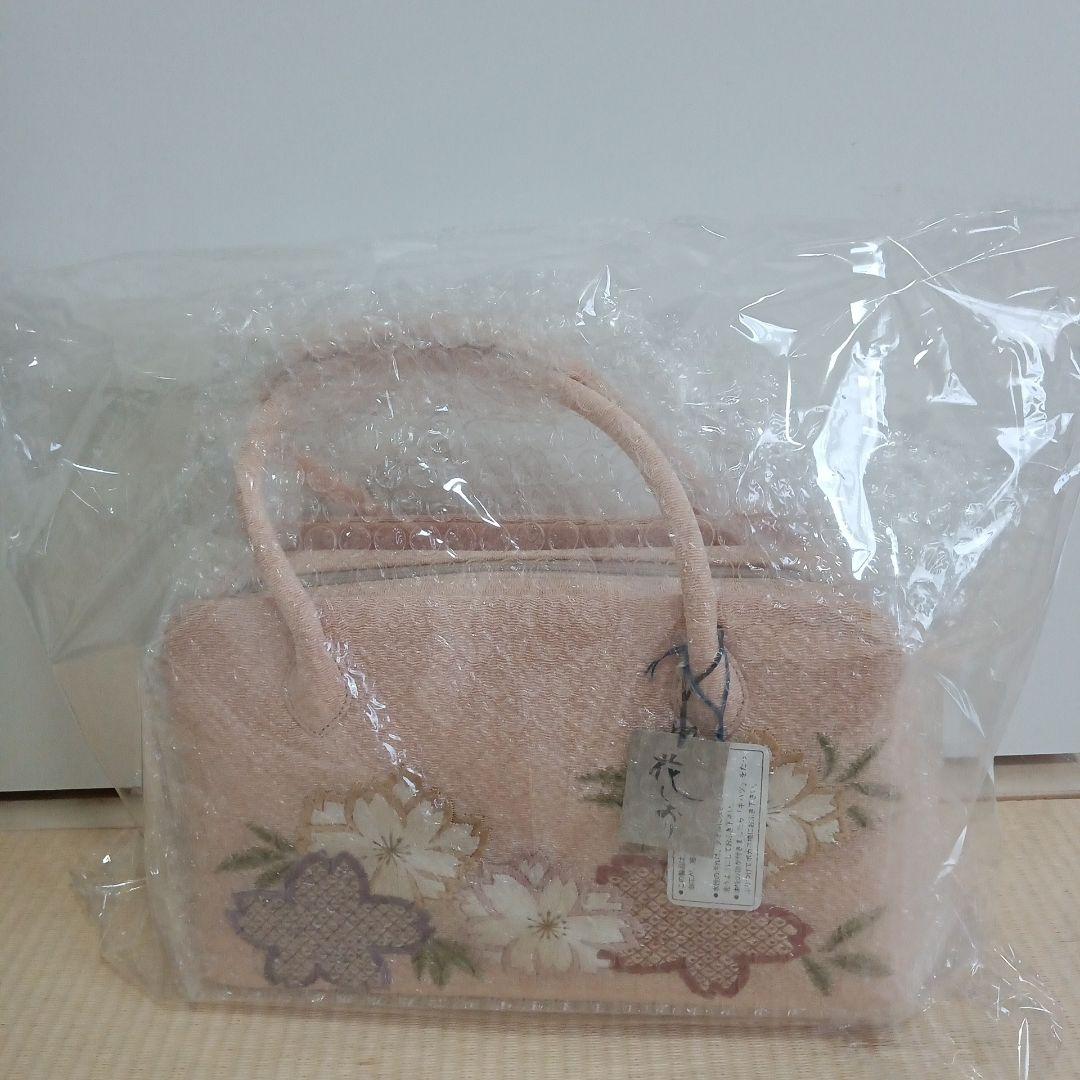 和装ブランド 大原商店謹製「花しおり」 刺繍 バッグ