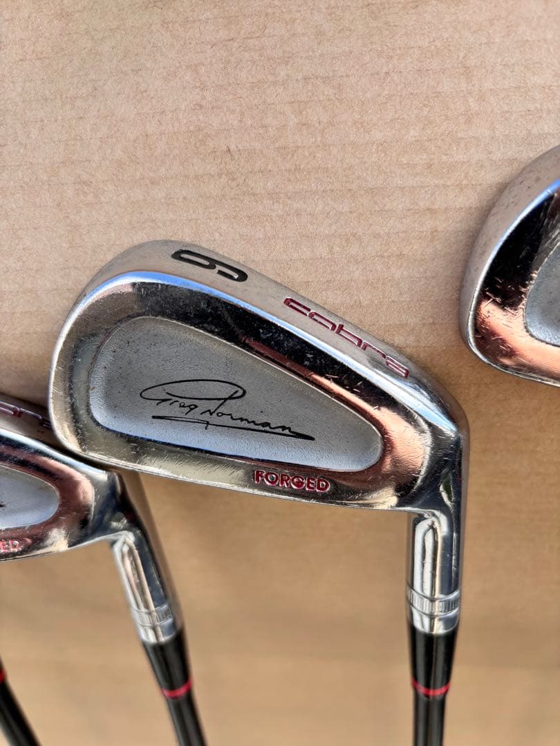 【希少】コブラ　アイアン9本　グレッグノーマン　シグネチャー　マッスルバック　錆