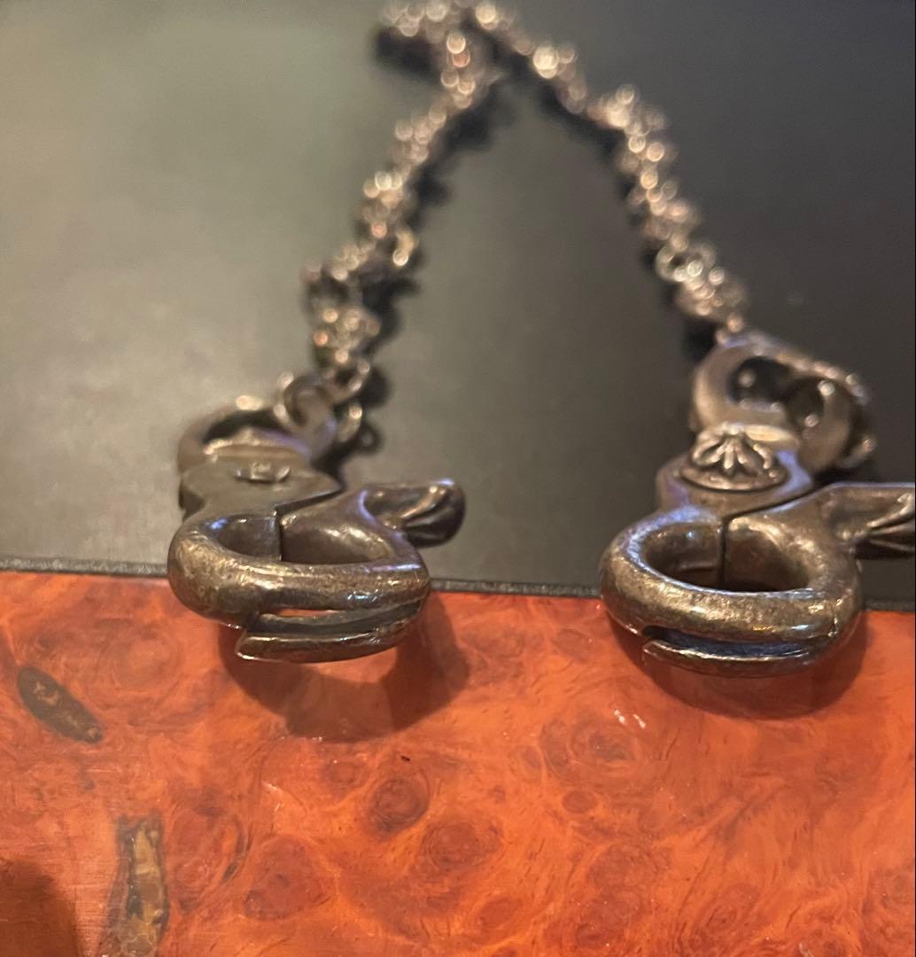 肉 シルバーウォレットチェーン120.5g 45センチ