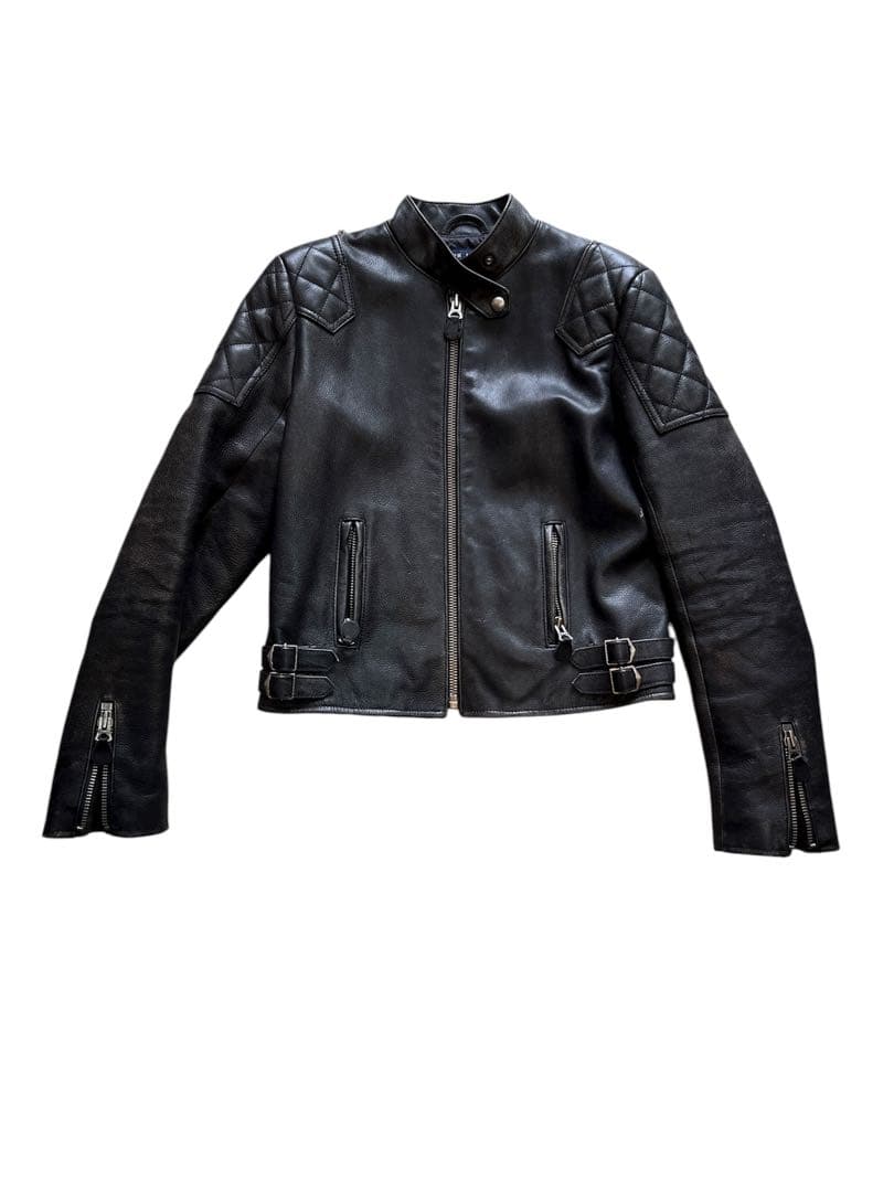 Ralph Lauren レザージャケット　レディース 11号 ライダース　牛革
