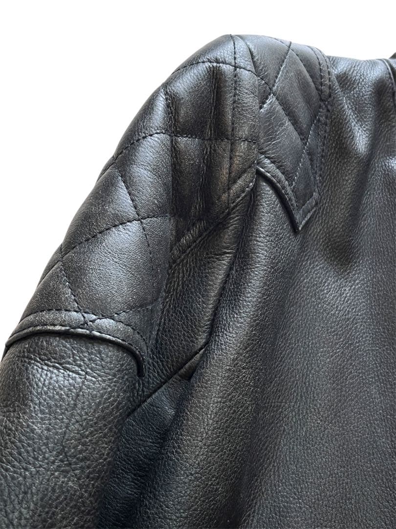 Ralph Lauren レザージャケット　レディース 11号 ライダース　牛革