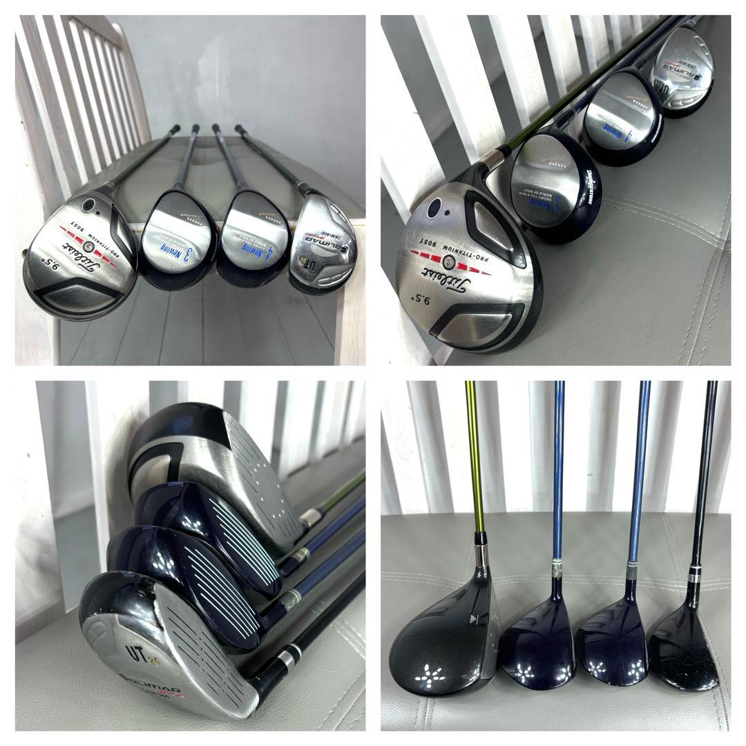 本格派 メンズゴルフクラブ 13本 フルセット ゴルフセット タイトリスト