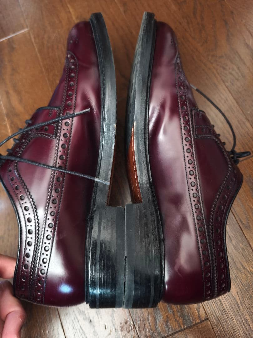 Berwick 1707 ウイングチップ　バーガンディ　UK8