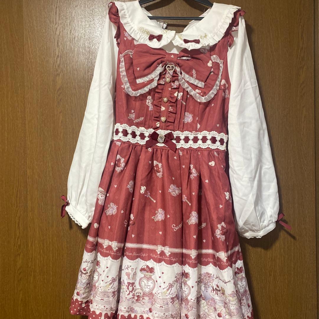 LIZLISA リズリサ Whip Bear  Cafe柄ワンピース