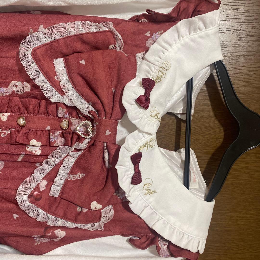 LIZLISA リズリサ Whip Bear  Cafe柄ワンピース