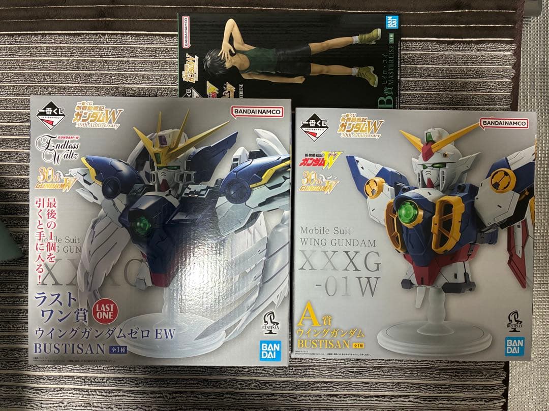 一番くじ ガンダムW A賞ウイングガンダム B賞ヒイロ・ユイ ラストワン セット
