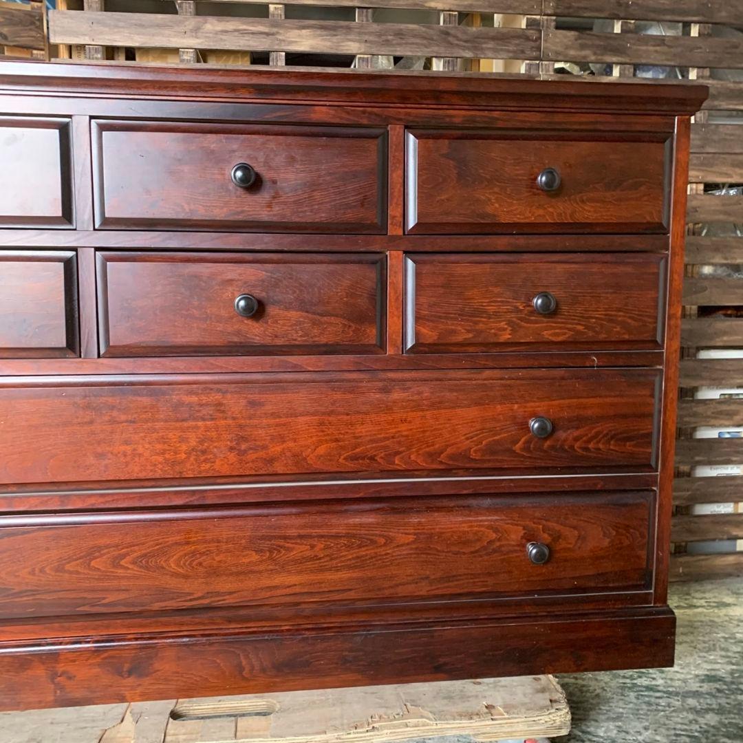 H589\" 古潭民芸家具 タンス 8杯 W1190