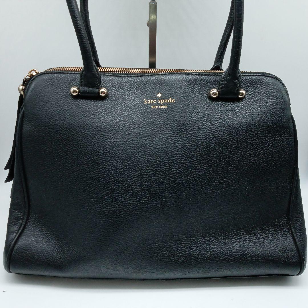 ケイトスペード　ビジネスバッグ　トップバッグ　ハンドバッグ　A4収納可　黒レザー