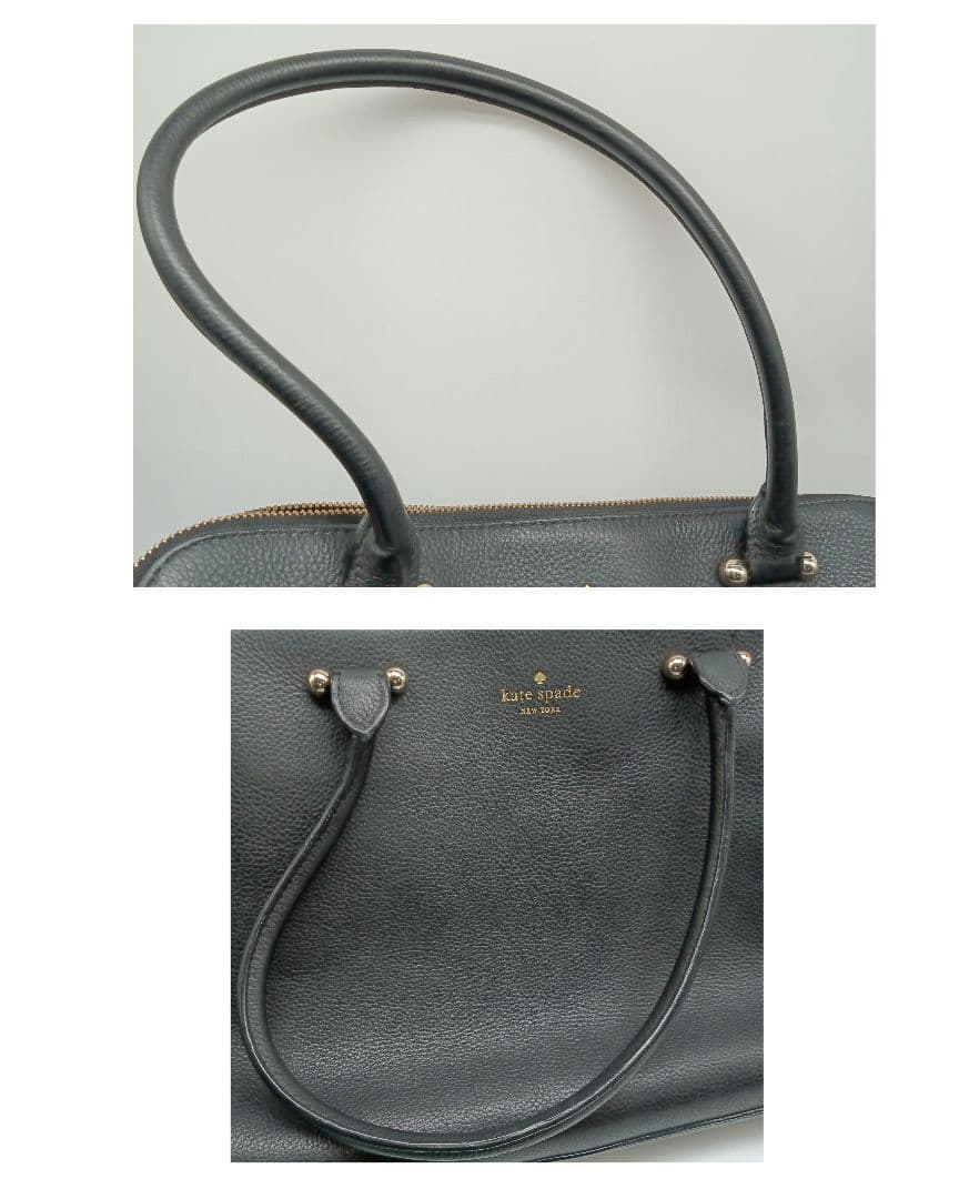 ケイトスペード　ビジネスバッグ　トップバッグ　ハンドバッグ　A4収納可　黒レザー