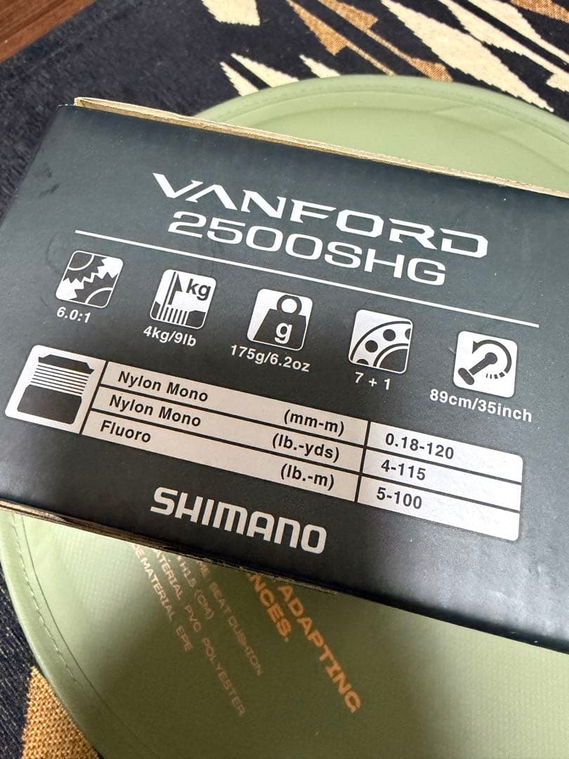 シマノ　20VANFORD 2500SHG